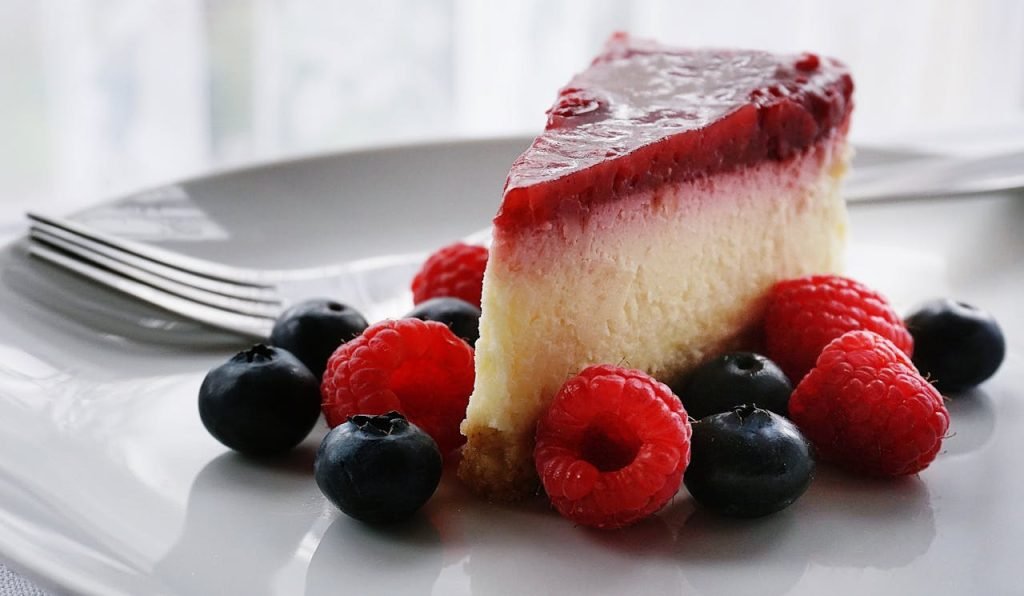 Crafting Captivating Headlines: Your awesome post title goes here A tempting slice of cheesecake topped with berries, perfect for dessert lovers.
